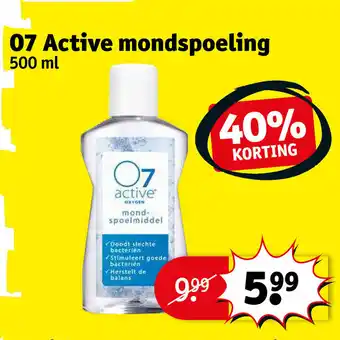 Kruidvat 07 Active mondspoeling 500 ml aanbieding