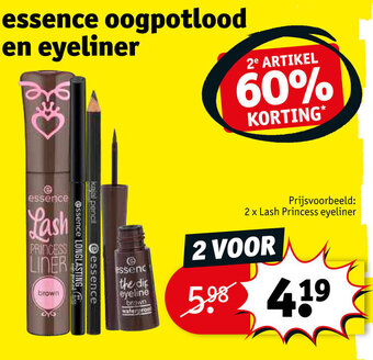 Kruidvat Essence oogpotlood en eyeliner aanbieding