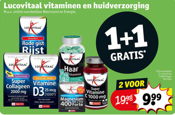 Kruidvat Lucovitaal vitaminen en huidverzorging aanbieding