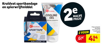 Kruidvat Sportbandage en spierwrijfmiddel aanbieding