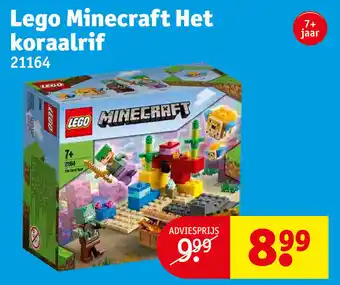 Kruidvat Lego minecraft het koraalrif 21164, 7+ jaar aanbieding