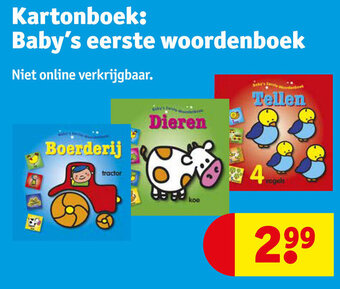 Kruidvat Kartonboek: baby's eerste woordenboek aanbieding