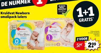 Kruidvat Newborn smallpack luiers aanbieding