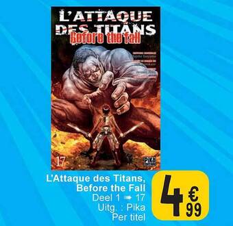 Cora L'attaque des titans before the fall aanbieding