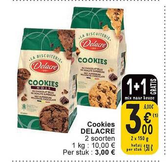 Cora Cookies delacre aanbieding