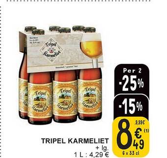 Cora Tripel karmeliet aanbieding