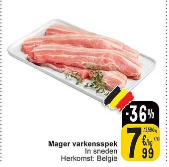 Mager varkensspek