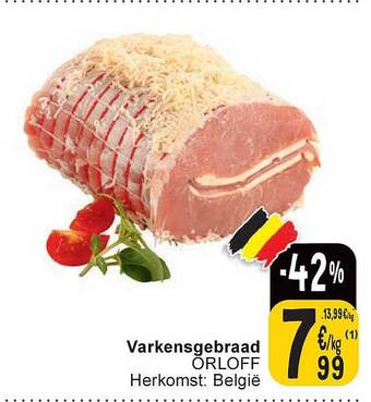 Cora Varkensgebraad orloff aanbieding