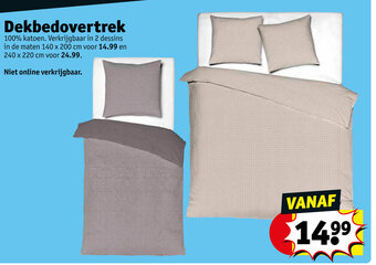 Kruidvat Dekbedovertrek 140 x 200cm aanbieding