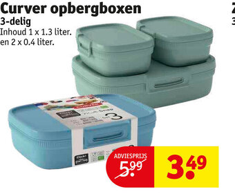Kruidvat Curver opbergboxen 3-delig aanbieding