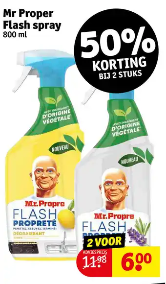 Kruidvat Mr proper flash spray 800ml aanbieding