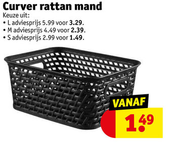 Kruidvat Curver rattan mand aanbieding