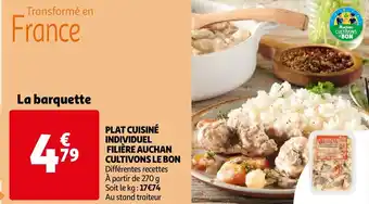 Auchan Plat cuisine individuel filiere auchan cultivions le bon 270g aanbieding