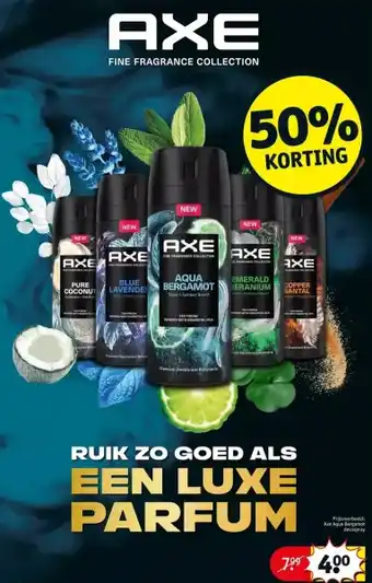 Kruidvat Axe aqua bergamot desospray aanbieding