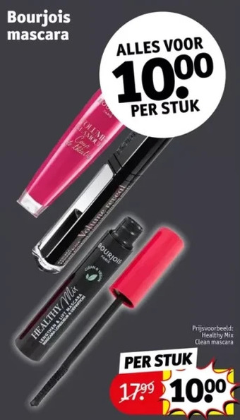 Kruidvat Bourjois mascara aanbieding