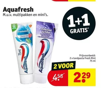 Kruidvat Aquafresh aanbieding