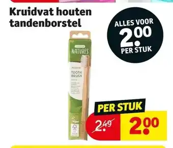 Kruidvat Kruidvat houten tandenborstel aanbieding