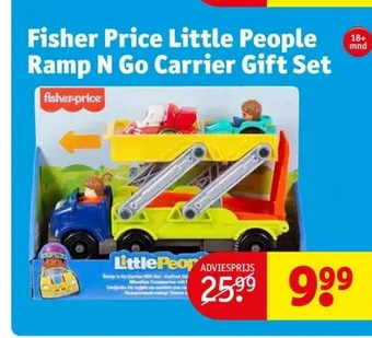 Kruidvat Fisher price little people ramp n go carrier gift set aanbieding