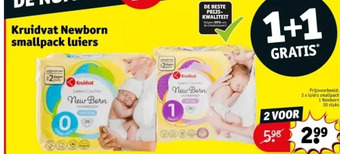 Kruidvat Kruidvat newborn smallpack luiers aanbieding