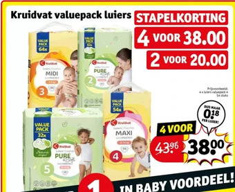 Kruidvat Kruidvat valuepack luiers aanbieding