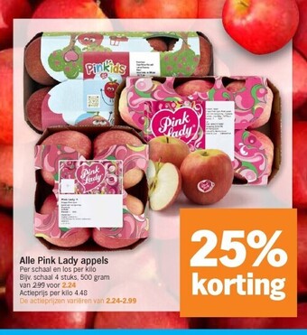 Albert Heijn Alle pink lady appels aanbieding