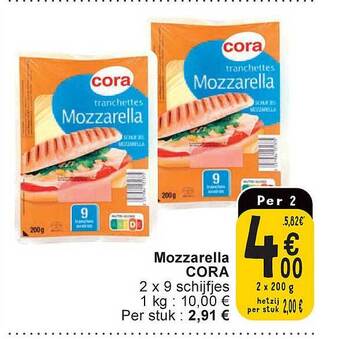Cora Mozzarella aanbieding