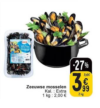 Cora Zeeuwse mosselen aanbieding