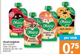 Albert Heijn Olvarit knijpfruit aanbieding