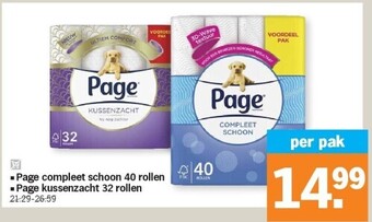 Albert Heijn Page compleet schoon 40 rollen aanbieding