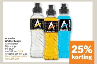 Aquarius 0.5 literflesjes