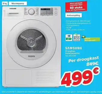 Carrefour Market Samsung droogkast aanbieding