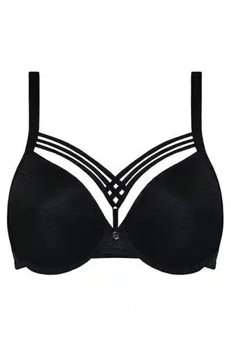 Marlies|dekkers dame de paris black pyramid mesh