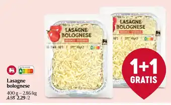 Delhaize Lasagne bolognese 400g aanbieding