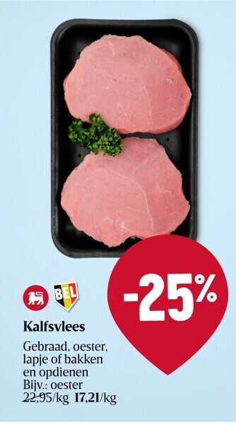 Delhaize Kalfsvlees aanbieding