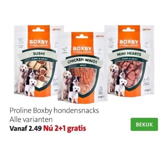 Intratuin Proline boxby hondensnacks alle varianten aanbieding