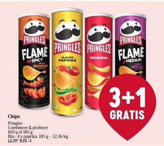 Delhaize Chips pringles aanbieding