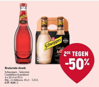 Delhaize Bruisende drank schweppes aanbieding