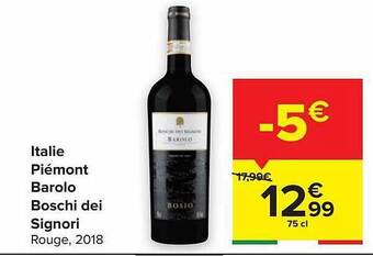 Italie piémont barolo boschi dei signori