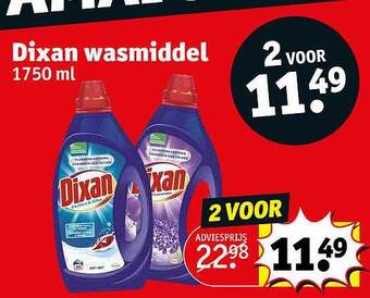 Kruidvat Dixan wasmiddel aanbieding