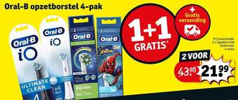 Kruidvat Oral-b opzetborstel 4-pak aanbieding