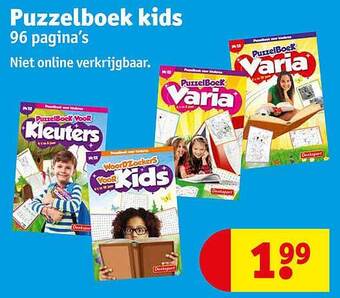 Kruidvat Puzzelboek kids aanbieding