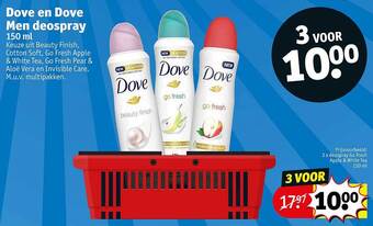 Kruidvat Dove en dove men deospray aanbieding