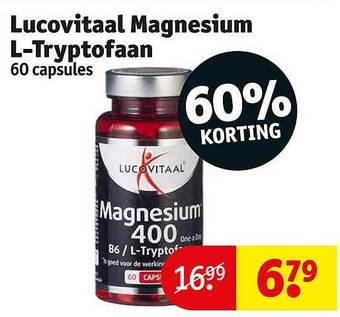 Kruidvat Lucovitaal magnesium l-tryptofaan aanbieding
