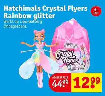 Kruidvat Hatchimals crystal flyers rainbow glitter aanbieding