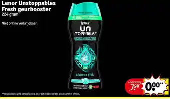 Kruidvat Lenor unstoppables fresh geurbooster aanbieding