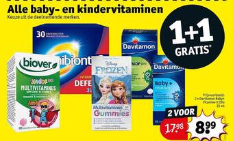 Kruidvat Baby- en kindervitaminen aanbieding