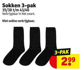 Kruidvat Sokken 3-pak aanbieding