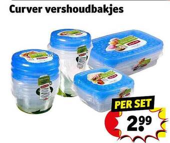Kruidvat Curver vershoudbakjes aanbieding