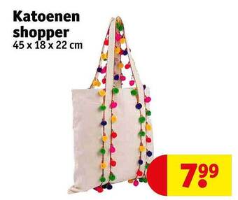 Kruidvat Katoenen shopper aanbieding