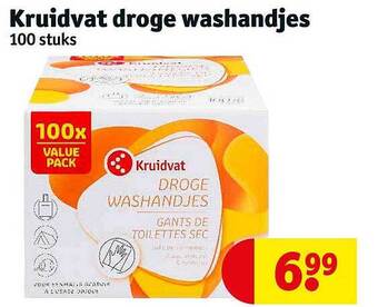 Kruidvat Kruidvat droge washandjes aanbieding